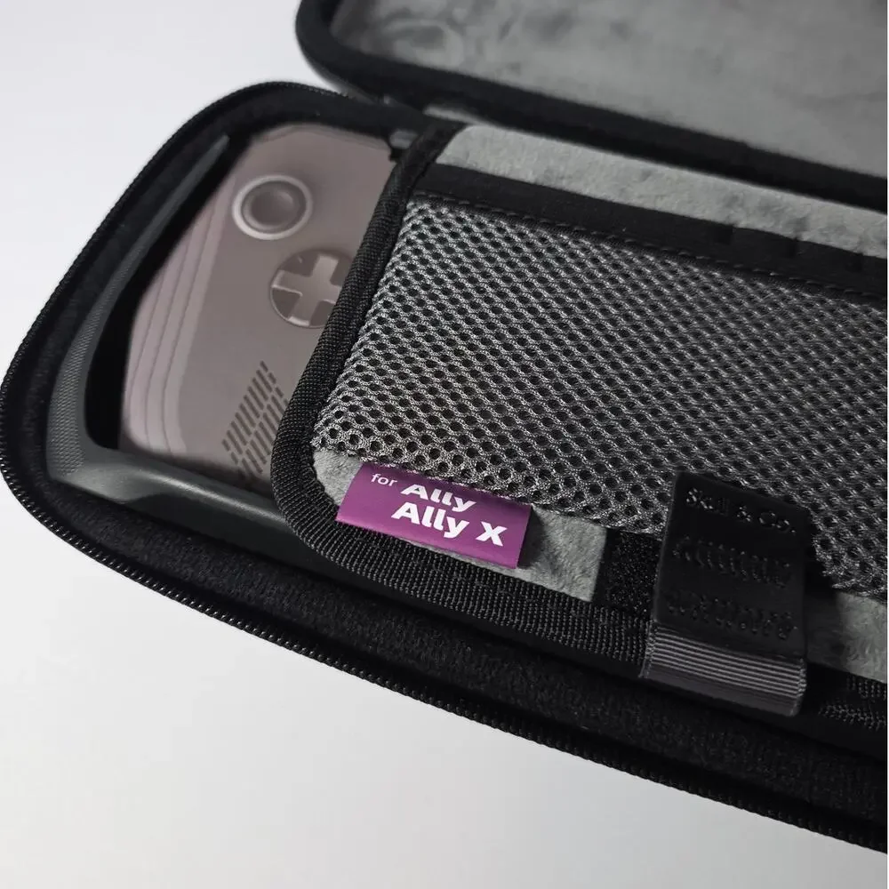 New Open Box ROG Ally X Skull & Co Grip and Case bundle 75° Stand design Black